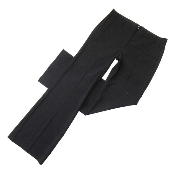 NWT THEORY Demitria in Black Traceable Wool Trouser Pants 10 x 34 ½ - Picture 1 of 5